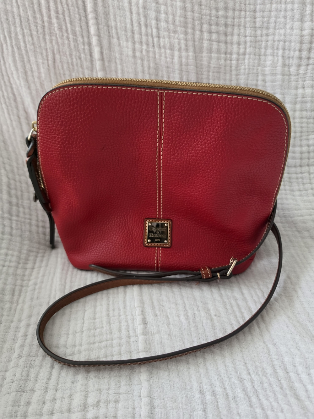 Dooney & Bourke Trixie Red Saffian Crossbody Bag